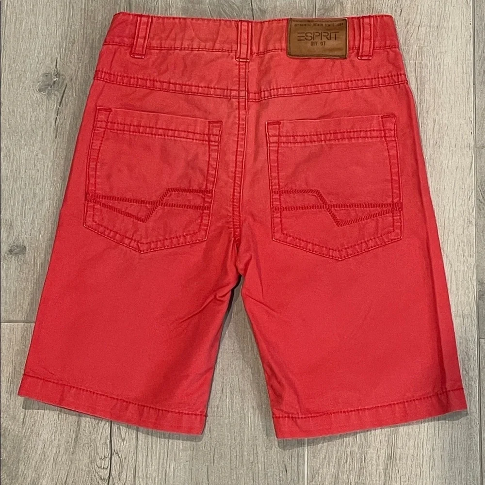 Esprit Vibrant Red Boys Shorts Size 5Y 110cm 100% Cotton